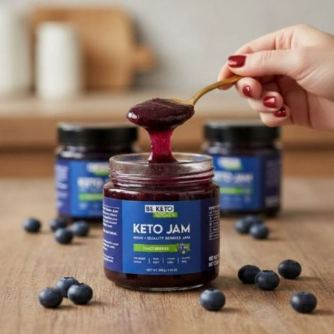 Be Keto Jam Fancy Berries - Keto Dżem™ Fajna Jagoda 108 kcal z erytrolem i ksylitolem