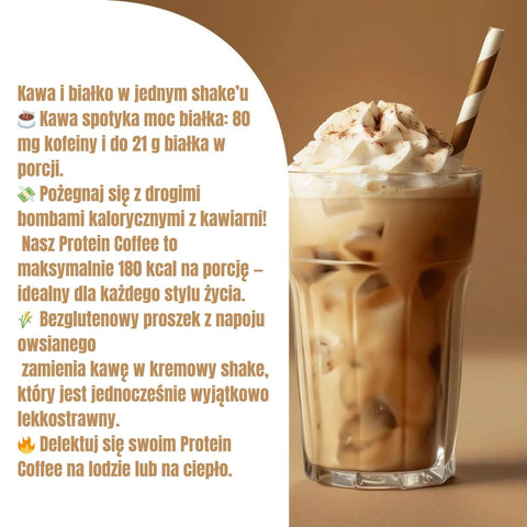 Rocka Nutrition Protein Coffee Pumpkin Spice Latte - wegańska kawa proteinowa z kofeiną bez dodatku cukru