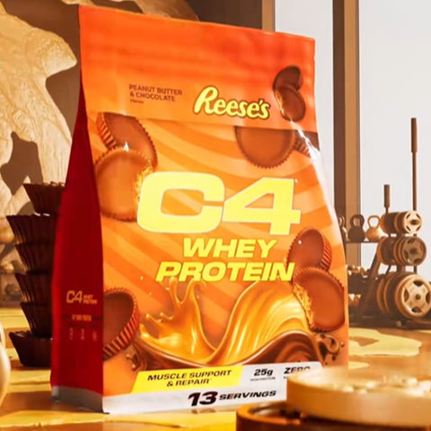 C4 Whey Protein Reese’s® Peanut Butter & Chocolate 481g - jedyna oryginalna odżywka białkowa Reese's