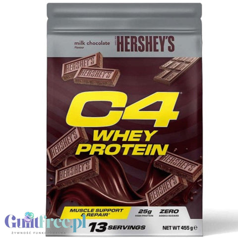 C4 Whey Protein Hershey's® 455g - jedyna oryginalna odżywka białkowa Hershey´s