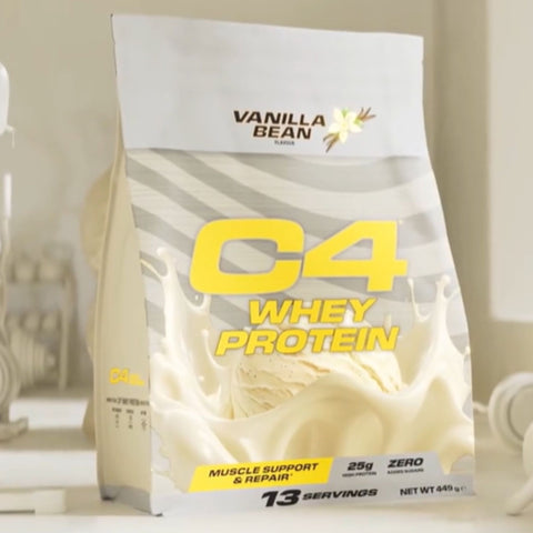 C4 Whey Protein Vanilla Bean - vanilla protein supplement