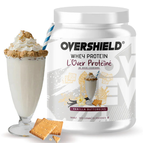 Overshield Whey Protein L'Over Protéiné Vanilla Butterkeks - creamy dessert protein, WPC & WPI nutrient flavor Buttercream Cooki