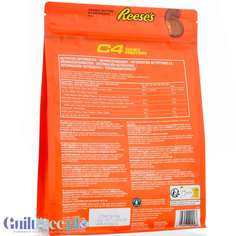 C4 Whey Protein Reese’s® Peanut Butter & Chocolate 481g - jedyna oryginalna odżywka białkowa Reese's