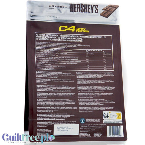 C4 Whey Protein Hershey's® 455g - jedyna oryginalna odżywka białkowa Hershey´s