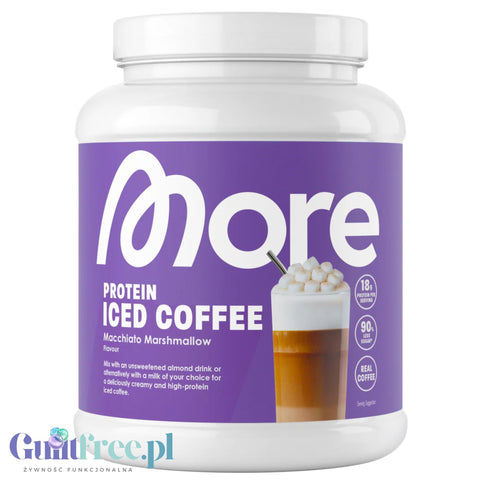 More Nutrition Protein Iced Coffee, Macchiato Marshmallow 0,5kg - mrożona kawa proteinowa z piankami marshmallow