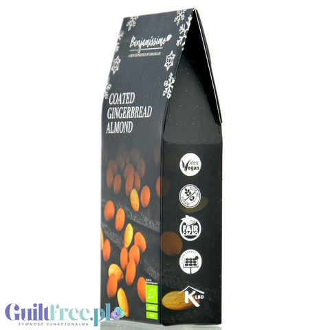 Benjamissimo Coated Gingerbread Almond - migdały prażone w wegańskiej czekoladzie piernikowej