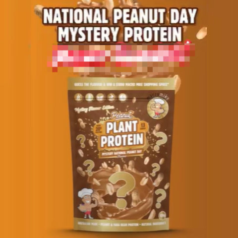 Macro Mike Peanut Plant Protein, Mystery National Peanut Day '25, 520g - wegańska kremowa odżywka bez glutenu, mleka i sukralozy