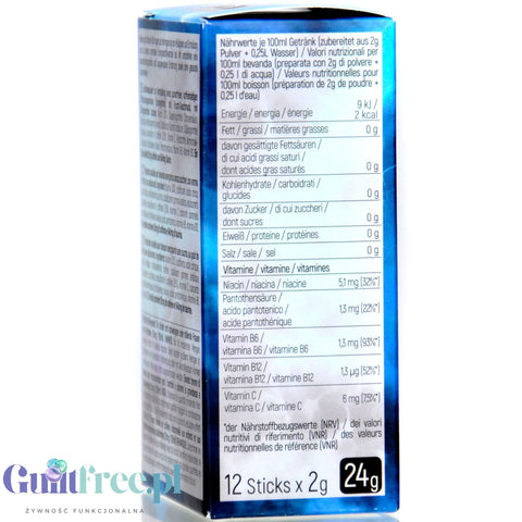 InStick Energy Coco & Blueberry - napój energetyczny instant bez cukru i kalorii, smak Kokos i Jagoda