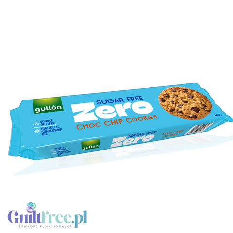 Gullón Choco Chip ZERO Ciastka bez cukru z kawałkami czekolady
