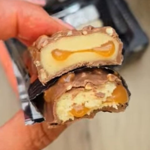 ESN Designer Bar Hazelnut Caramel 45g - baton białkowy z karmelem i orzechami laskowymi w mlecznej czekoladzie