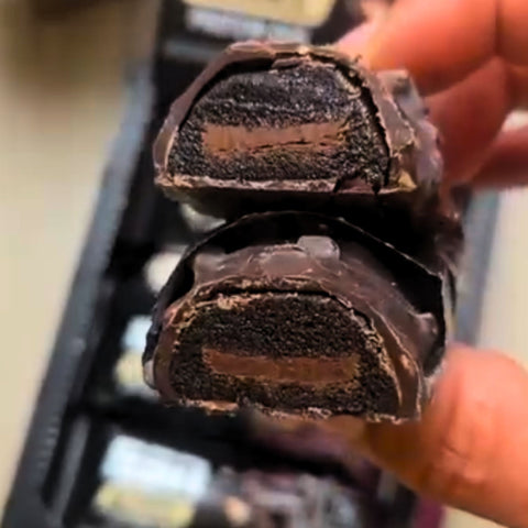 ESN Designer Bar Dark Chocolate Salted Caramel - baton proteinowy z ciemną czekoladą i solonymi migdałami