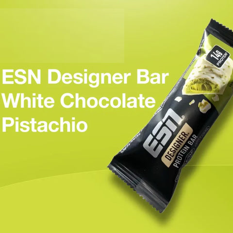 ESN Designer Bar White Chocolate Pistachio - baton 14g białka bez cukru z pistacjami i białą czekoladą