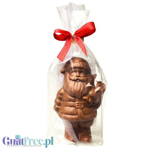 No Sugar Milk Chocolate Santa 9cm sugar free sweetened with stevia and erythrol