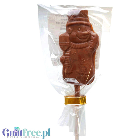 No Sugar Sugar Milk Chocolate Snowman without sugar sweetened with stevia and erythrol