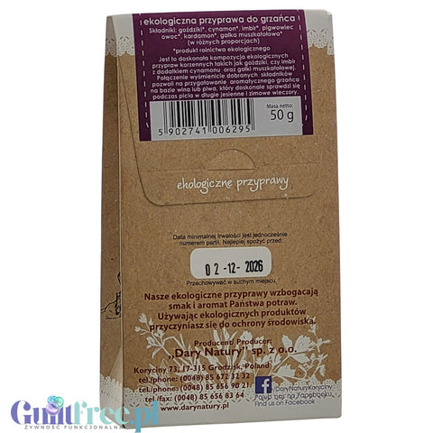 Gifts of Nature Organic spice for mulled wine without sugar and gluten
