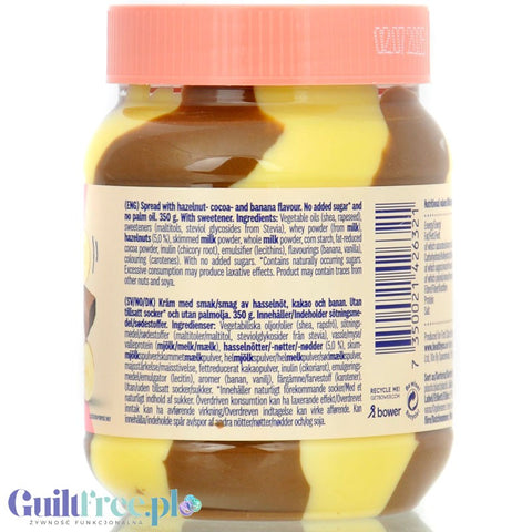 HealthyCo Nella Banana Cake - krem czekoladowy z orzechami laskowymi, bez cukru i oleju palmowego