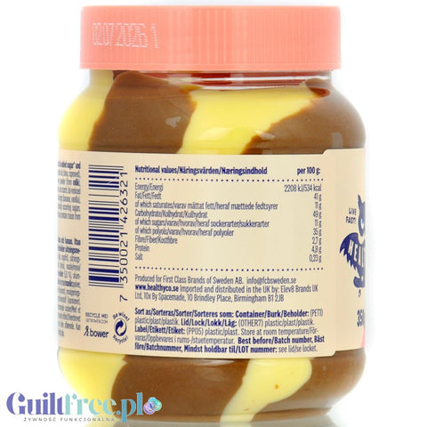 HealthyCo Nella Banana Cake - krem czekoladowy z orzechami laskowymi, bez cukru i oleju palmowego