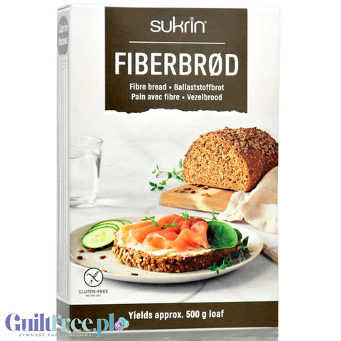 Sukrin Fiberbrod - gluten-free low-carbohydrate bread mix without kneading