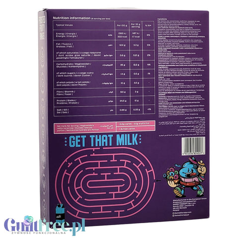 Gains Therapy Frost Rings - bezglutenowe keto płatki truskawka & miód o wysokiej zawartości białka