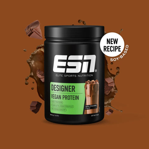 ESN Vegan Designer Protein, Milky Chocolate - vegan protein supplement without soy and gluten, Milk Chocolate flavor