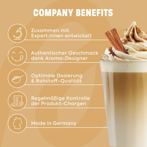 More Nutrition Protein Iced Chai Latte Cinnamon Bun 500g - proteinowa kawa z cynamonem i glukomannanem, 16g białka & 97kcal