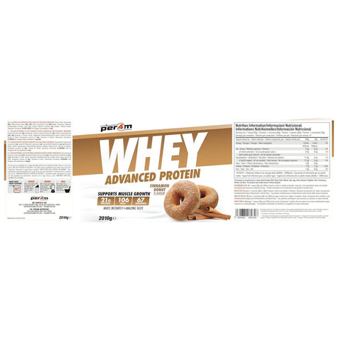 Per4m Whey Advanced Protein Cinnamon Donut 2kg - gęsta odżywka białkowa WPC, WPI & MPC, Cynamonowy Donut