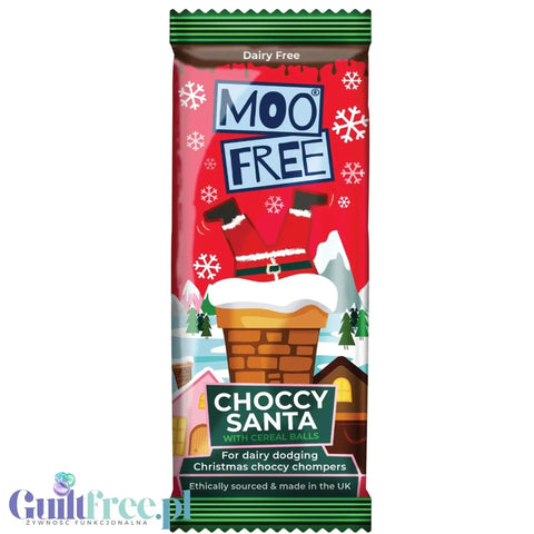 Moo Free Choccy Santa Santa's vegan Christmas chocolate