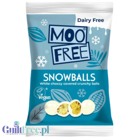 Moo Free White Choccy Snowballs  - vegan white chocolate alternative