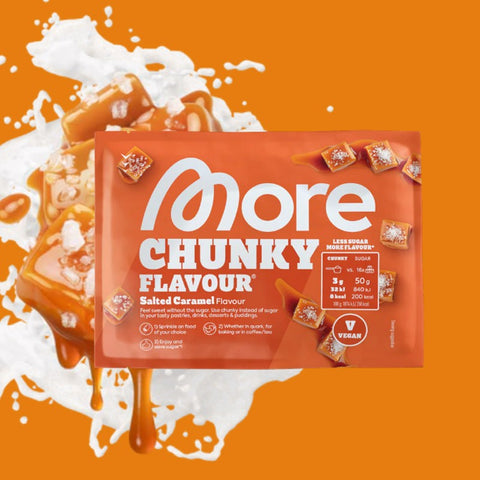 More Nutrition Chunky Flavor Salted Caramel 30g - wegański aromat w proszku, Solony Karmel
