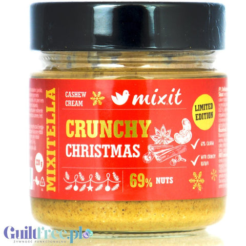 Mixitella Crunchy Christmas - Cashew hazelnut and almond cream with crunchy kataifi