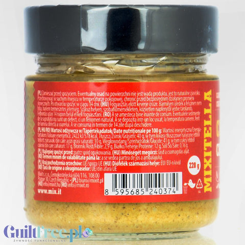 Mixitella Crunchy Christmas - Cashew hazelnut and almond cream with crunchy kataifi