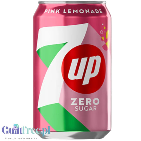 7up Pink Lemonade Zero Sugar 330ml - różowa lemoniada bez cukru