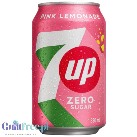 7up Pink Lemonade Zero Sugar 330ml - różowa lemoniada bez cukru