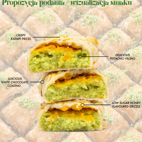 Per4m Protein Bar Baklava - baton białkowy 20g białka, z pistacjami i białą czekoladą