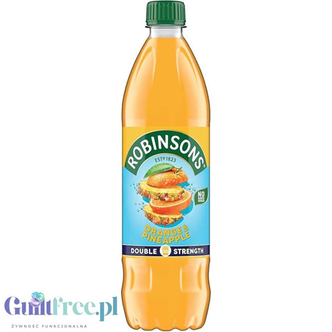 Robinsons Double Strength Orange & Pineapple 0.75L - concentrated sugar-free dilution syrup, Pineapple & Orange