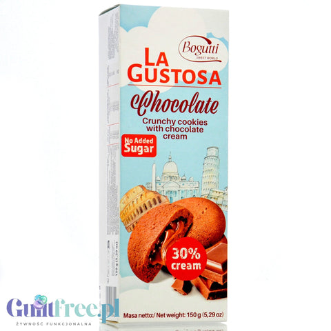 Bogutti La Gustosa Chocolate - Sugar-free chocolate cream cookies