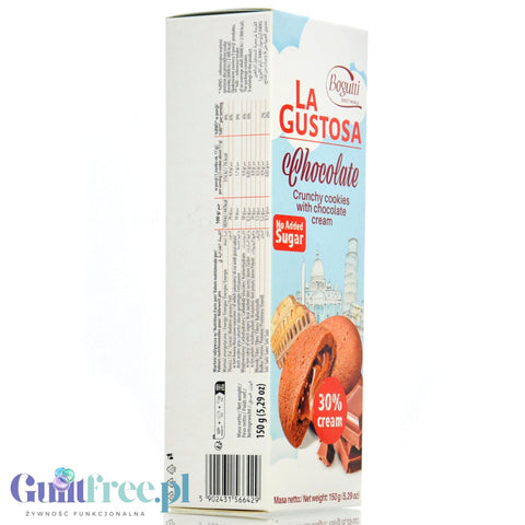 Bogutti La Gustosa Chocolate - Sugar-free chocolate cream cookies