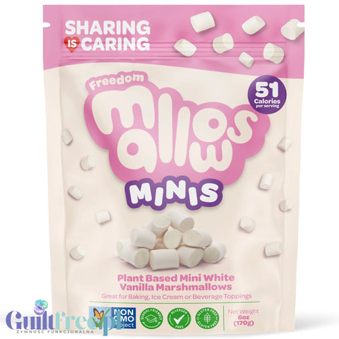 Freedom Mallows Minis - wegańskie waniliowe mini pianki marshmallow pastelowe