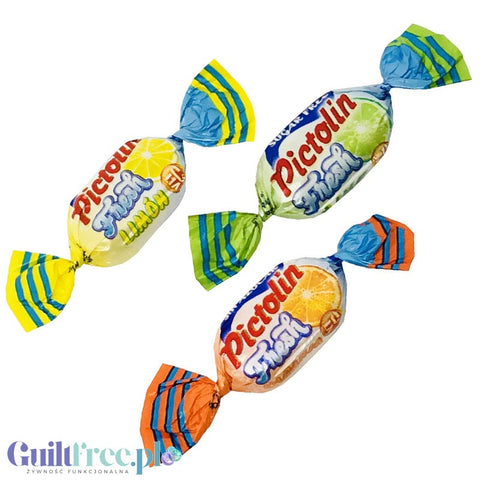 Pictolin Fresh sugar-free landrynki 65g (Lemon, Orange, Lime)