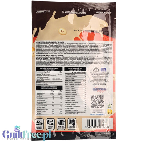 BIG® Only Whey Zero Conguitos Blancos  30g - odżywka białkowa z legendarnymi drażetkami