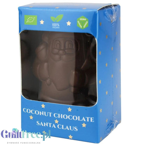 RAW COCOA Mikołaj z wegańskiej czekolady kokosowej bez dodatku cukru, słodzony tylko erytrolem