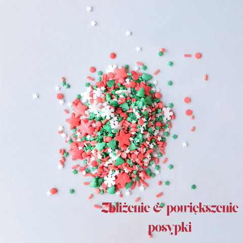 NO SUGAR SUGAR Streusel Mix Winter Love - świąteczna posypka bez cukru z erytrolem