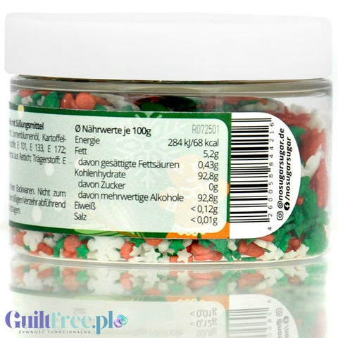 NO SUGAR SUGAR Streusel Mix Winter Love - świąteczna posypka bez cukru z erytrolem