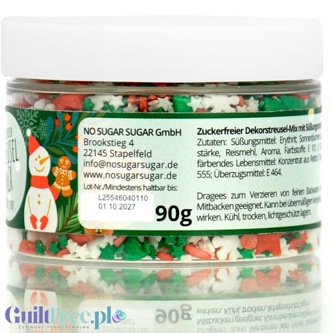 NO SUGAR SUGAR Streusel Mix Winter Love - świąteczna posypka bez cukru z erytrolem