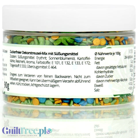 NO SUGAR SUGAR Streusel Mix Tropical Dream - sugar-free sprinkles with erythrol 72kcal