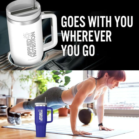 Applied Nutrition Cooler Cup 1200ml White - kubek termiczny ze stali nierdzewnej Stanley