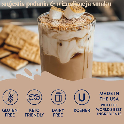 Jordan's Skinny Syrups S'mores - zero calorie coffee syrup flavored with roasted marshmallows