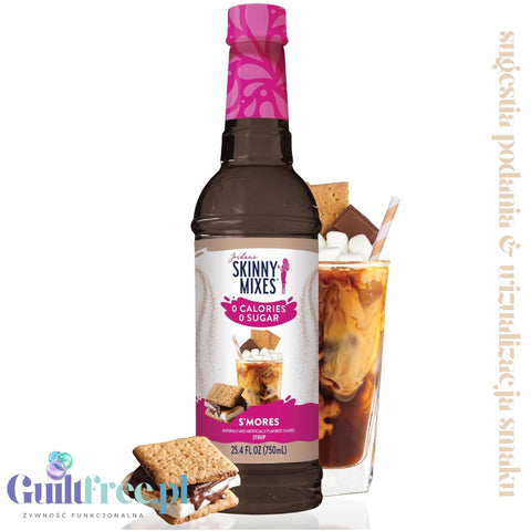 Jordan's Skinny Syrups S'mores - zero calorie coffee syrup flavored with roasted marshmallows