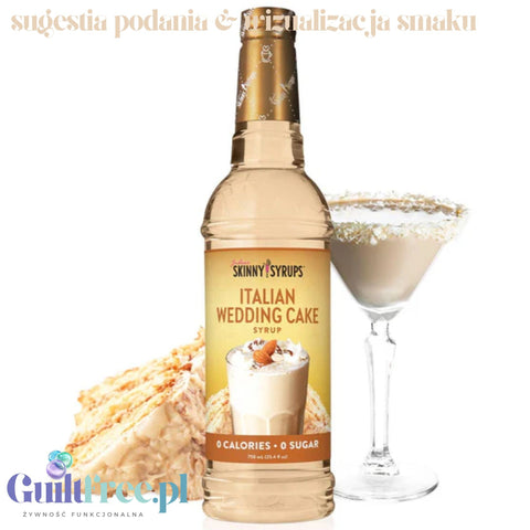 Jordan's Skinny Syrups Italian Weeding Cake - zero calorie syrup with Cream Cake flavor