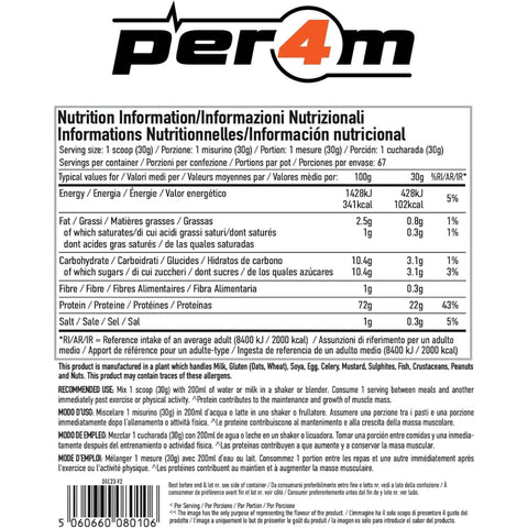 Per4m Whey Advanced Protein Apple Strudel 900g - gęsta odżywka białkowa WPC, WPI & MPC